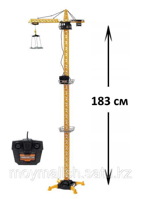 Детский игровой башенный кран «Стройка» Tower Crane 6390-3, на пульте управления, высота 1,8 м - фото 2 - id-p94008025
