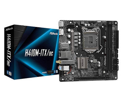 Материнская плата ASRock  H410M-ITX/AC LGA1200