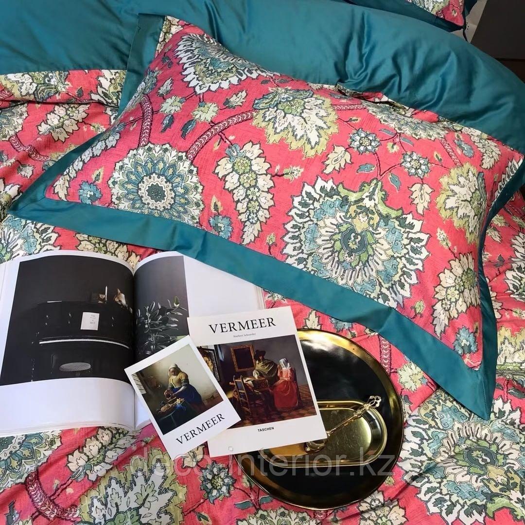 Комплект постельного белья из египетского хлопка с растительным принтом - фото 2 - id-p94020470