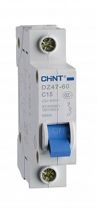 Выключатель автоматический модульный DZ47-60 1P 10A 4.5kA х-ка С (однополюсный автомат на 10 ампер)