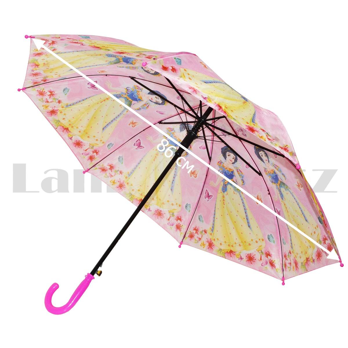 Зонт детский принцесса трость Белоснежка 66 сантиметров розовый - фото 3 - id-p94021104