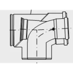 Отвод со смотровым люком GB162 DN110/160 87° "BS"