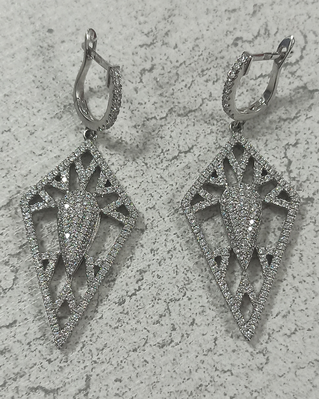 Серьги серебро.