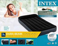 INTEX Pillow Rest Classic Airbed бас сүйегі бар үрлемелі матрас (64141, 99х191х25 см)