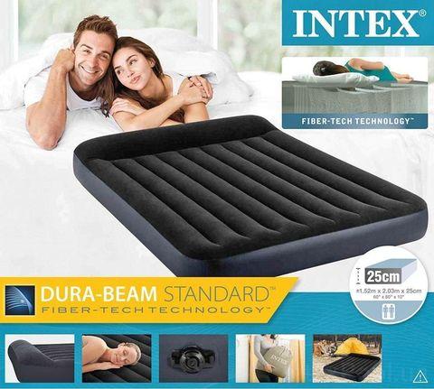Матрас надувной с подголовником INTEX Pillow Rest Classic Airbed (64141, 99х191х25 см) - фото 9 - id-p94029858