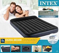 INTEX Pillow Rest Classic Airbed бас сүйегі бар үрлемелі матрас (64143, 152х203х25 см)