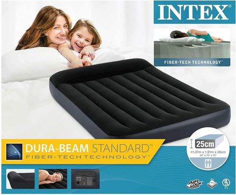 Матрас надувной с подголовником INTEX Pillow Rest Classic Airbed (64144, 183х203х25 см) - фото 5 - id-p94029861