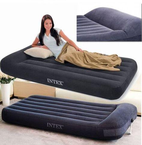 Матрас надувной с подголовником INTEX Pillow Rest Classic Airbed (64144, 183х203х25 см) - фото 6 - id-p94031128