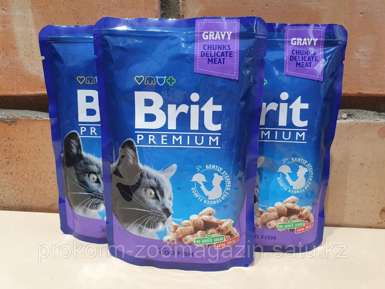BRIT Premium ( Брит премиум) с треской в соусе, пауч 100 гр - фото 1 - id-p94036419