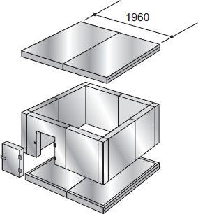 Расширительный пояс  600 мм для холодильных камер КХН-2.94 , КХН-4.41, фото 1
