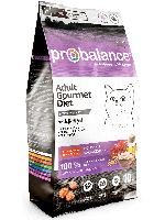 PROBALANCE CAT GOURMET DIET, Пробаланс для привередливых взрослых кошек с говядиной и ягненком, 10 кг