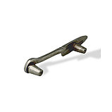 Мебельная ручка в виде ножа Siro1053-113ZN28 (серебро), фото 3