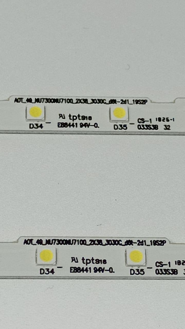 2 шт. Светодиодные полосы подсветки для Samsung UE49NU7300 UE49NU7140 UE49NU7100 BN61-15483A BN96-45953A B4595 - фото 3 - id-p94037727