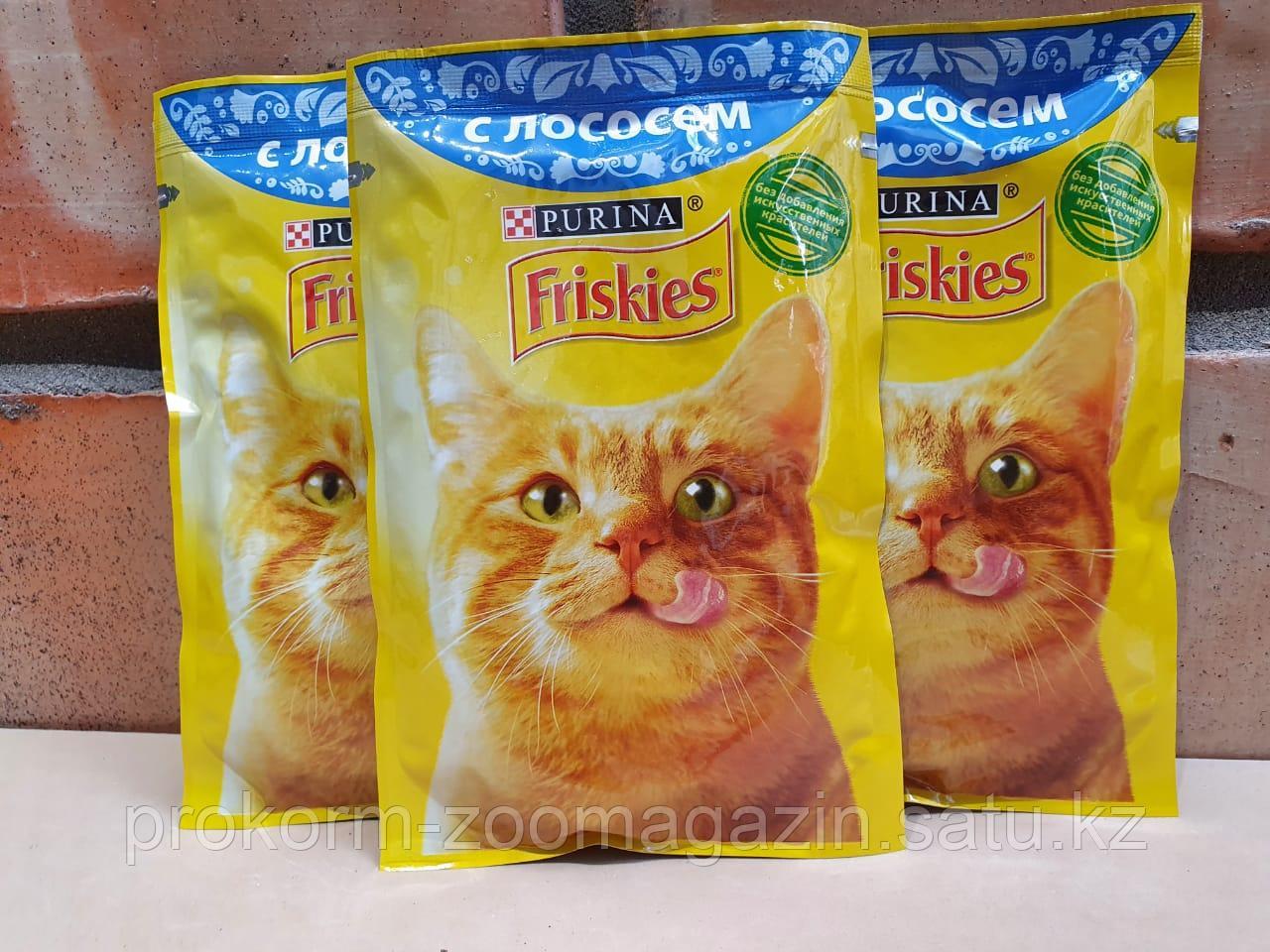 Friskies, Фрискис для взрослых кошек, лосось, кусочки в соусе ( подливке), пауч 85 гр - фото 1 - id-p94053995