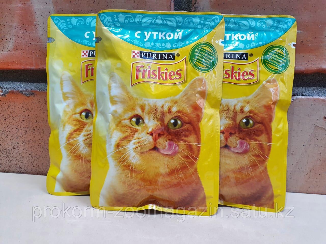 Friskies, Фрискис для взрослых кошек, утка, кусочки в соусе ( подливке), пауч - фото 1 - id-p94053999