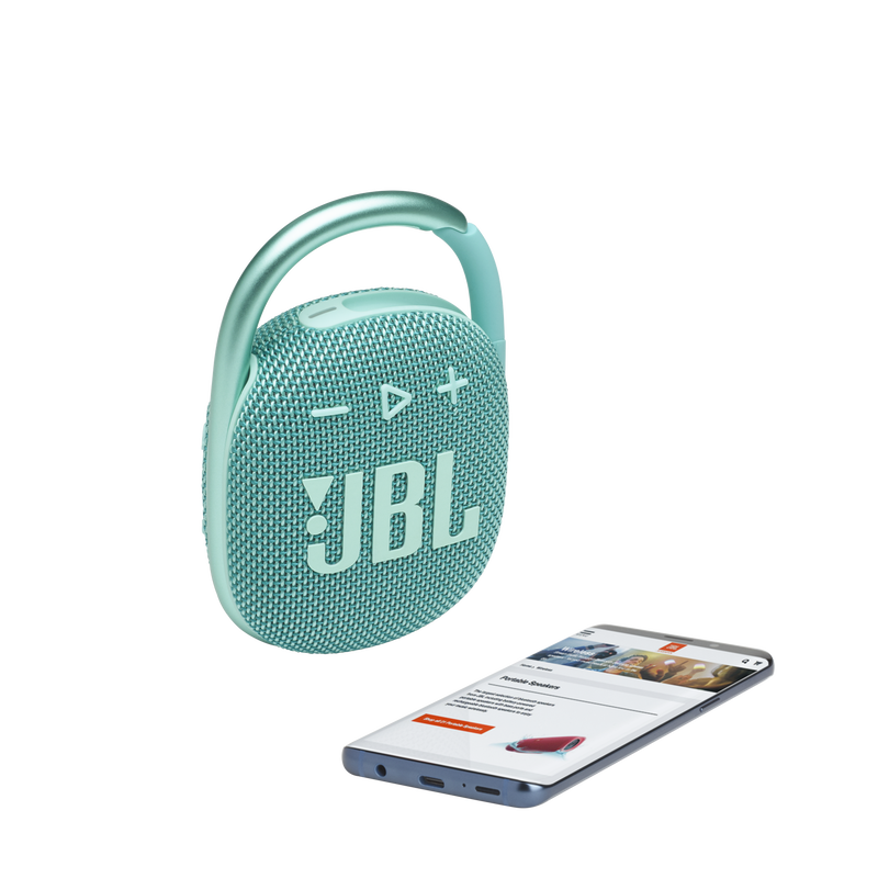 Портативная акустическая система  JBL CLIP 4, бирюзовая