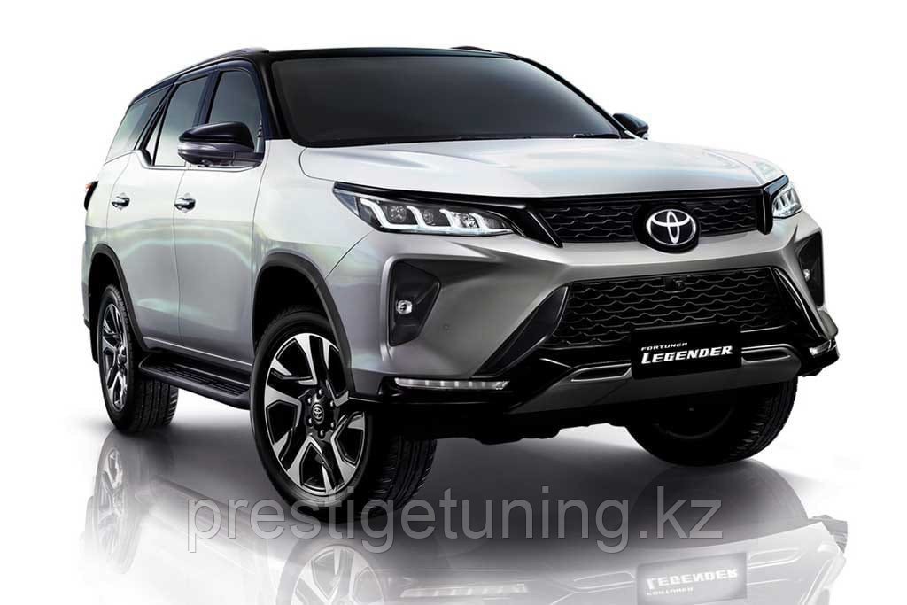 Передние фары бегающие на Toyota Fortuner 2021- - фото 2 - id-p94073153