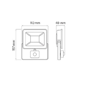 Прожектор светодиодный влагозащищенный PARS/S-10 10W 6400K IP65 220-240V, фото 2