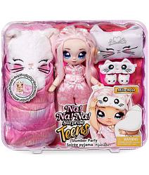 Игровой набор с куклой Na! Na! Na! Surprise серии Teens «- Пижамная китти-вечеринка Милы Роуз