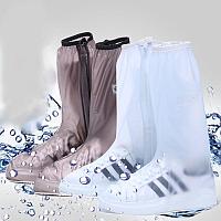 Водонепроницаемые сапоги-чехлы на обувь от дождя для мужчин/женщин: ПВХ, высокое голенище