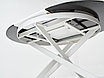 Стол TRENTO 120 HIGH GLOSS STATUARIO Белый мрамор глянцевый, керамика/ белый каркас, ®DISAUR, фото 10