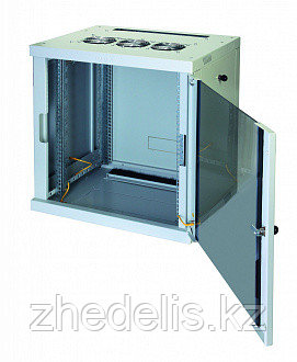 19" шкаф настенный Eurolan, 15U 600x600 мм, дверь стекло - фото 2 - id-p94075731