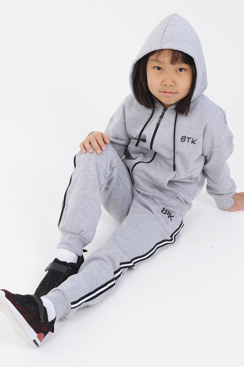Детский спортивный костюм. Цвет: Серый меланж - фото 5 - id-p94075744