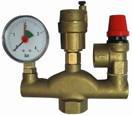 Группа безопасности котла GE615 DN150 (верт.)