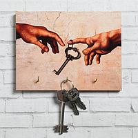 Ключница "Руки" ключ, 12 х 16 см, фото 1