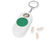 Брелок-футляр для  таблеток Pill, белый/зеленый, фото 2