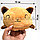 Мягкая игрушка перевертыш с улыбающимся и хмурящимся лицом кошка, фото 2