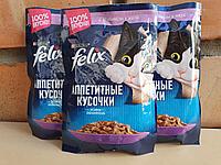 Felix, Феликс для взрослых кошек, с яненком в желе, пауч 85 гр