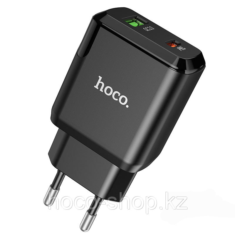 Зарядное устройство для телефона Hoco N5 PD20W+Q3.0, черный, фото 1