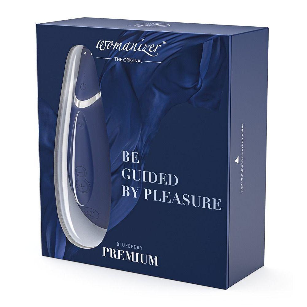 Бесконтактный клиторальный стимулятор Womanizer Premium синий