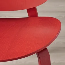 Кресло ФРЕСЕТ красная морилка дубовый шпон ИКЕА, IKEA, фото 2