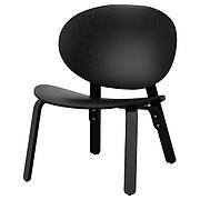 Кресло ФРЕСЕТ черная морилка дубовый шпон ИКЕА, IKEA