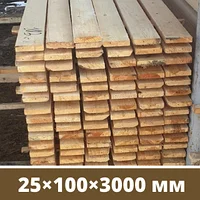 Доска обрезная для обрешетки 25×100×3000 мм