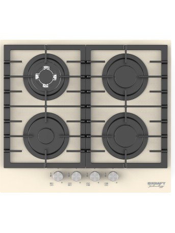 Варочная поверхность Kraft TCH-HV6172BGG бежевый