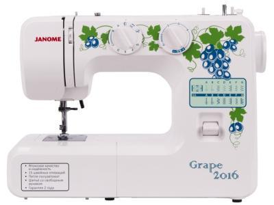 Швейная машина Janome Grape 2016 белый-зеленый