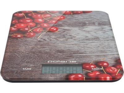 Кухонные весы Polaris PKS 1046DG Cherry серый-красный - фото 3 - id-p94111695