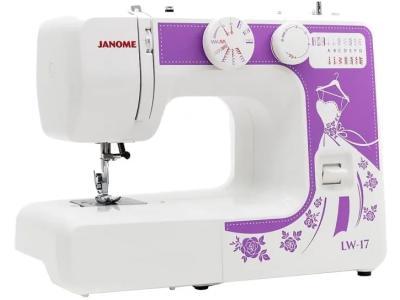 Швейная машина Janome LW-17 белый-фиолетовый - фото 1 - id-p94111889