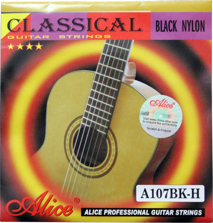 Струны для классической гитары, Alice A107BK-H