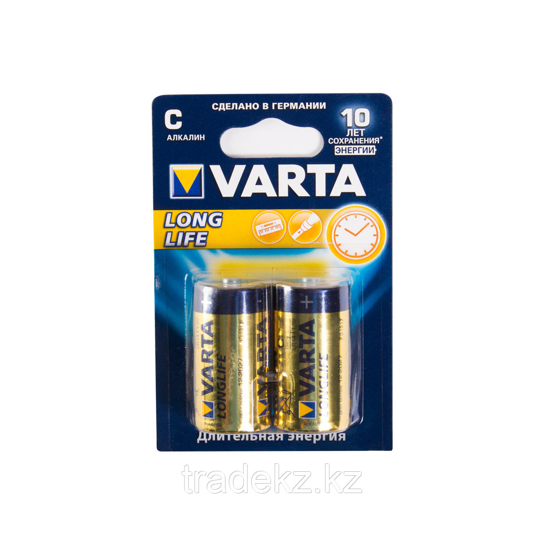 Батарейка VARTA Longlife Baby 1.5V - LR14/ C, 2 шт. в блистере - фото 1 - id-p94114987