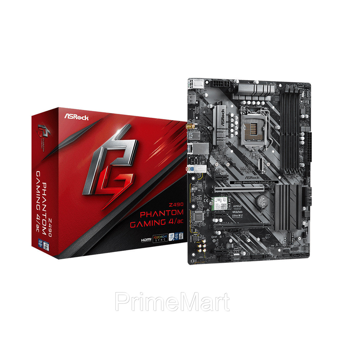 Материнская плата ASRock Z490 PHANTOM GAMING 4/AC