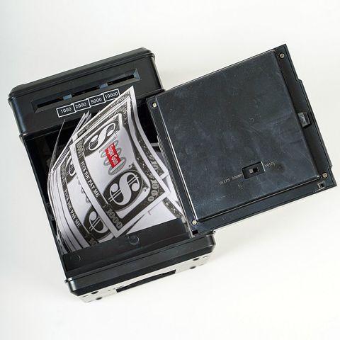 Копилка-сейф электронная с кодовым замком и купюроприемником Money Bank (Красный) - фото 8 - id-p94121941