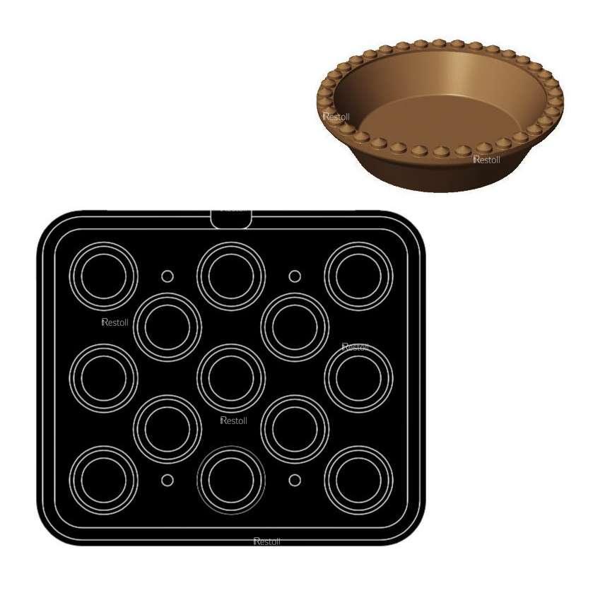 Форма для тарталеток Pavoni Cookmatic A