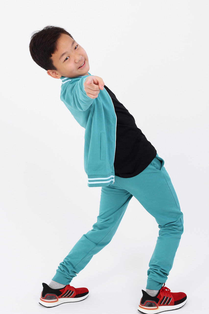 Подростковый, детский спортивный костюм. Цвет: Бирюза - фото 1 - id-p94141878