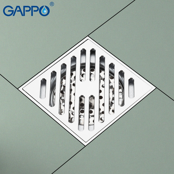 Душевой трап Gappo G81050-3 (10*10 см) - фото 2 - id-p94072906