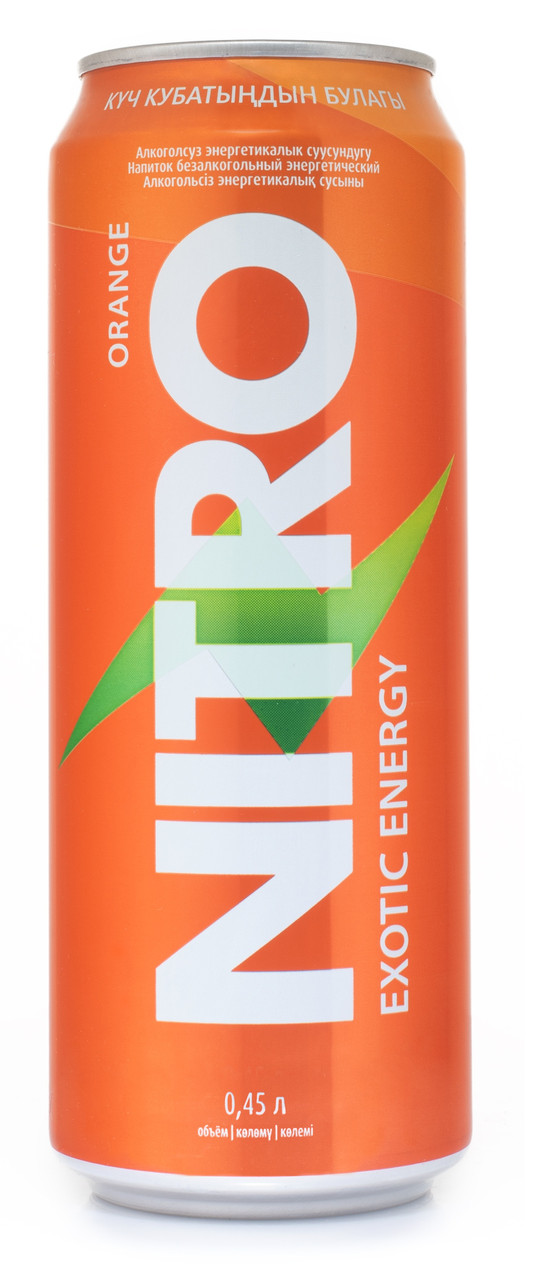 Энергетический напиток NITRO апельсин 450 мл (8 шт в упаковке)