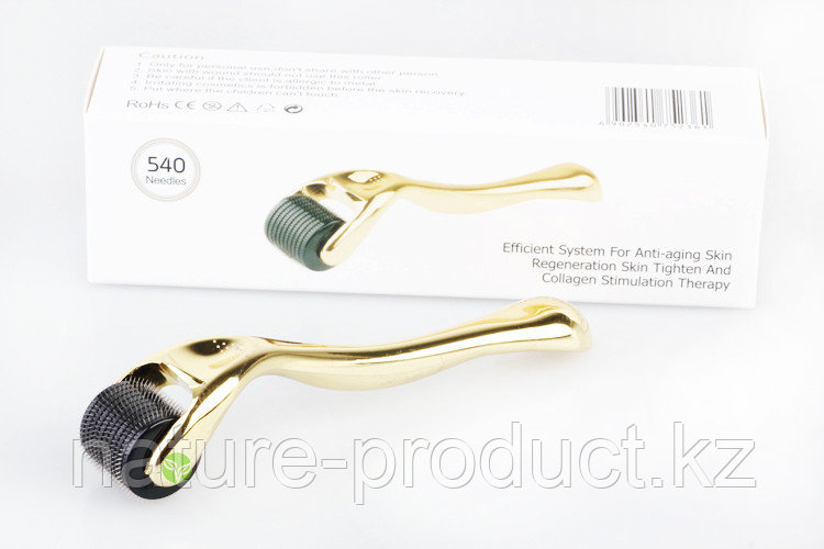 МЕЗОРОЛЛЕР ДЛЯ ЛИЦА И ТЕЛА DERMA ROLLER SYSTEM 540 ИГЛ. 0.5 - 1.5 мм